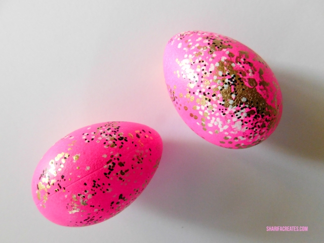 paint splattered easter egg